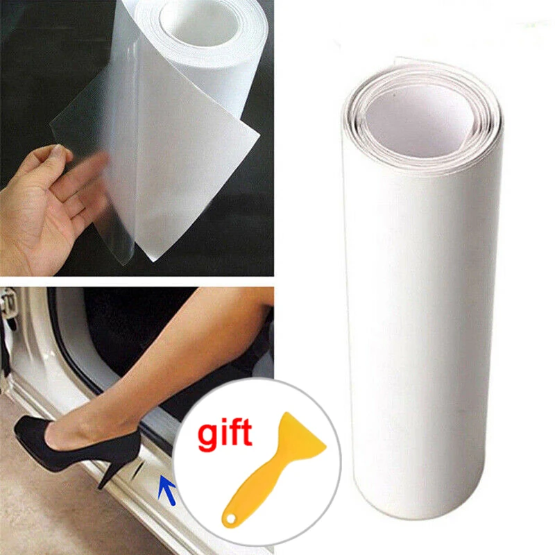 

Decals Vinyl Film Anti Scratch Protector Sticker Sill Vehicle DIY Paint Car Vinyl Film Sheet OPVC Transparent Set
