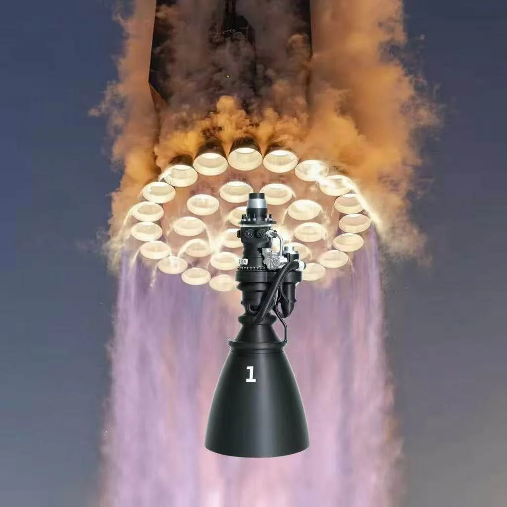 SpaceX Falcon Raptor Engine Model Display Piece 3D Printed Collectible Generations III Rocket Engine Desk Decoration
