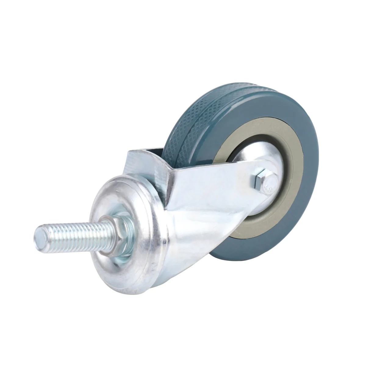 عجلة دوارة A04I شديدة التحمل مقاس 75 مم مع عجلات عربة الفرامل للأثاث، مجموعة من 4 قطع #5