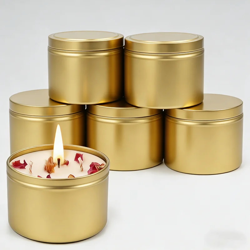 1pcs Candle Tins Empty Candle Tin with Lids for DIY Candles Making, Candle Jars for Candle Making, Storage, Christmas Candle Gif