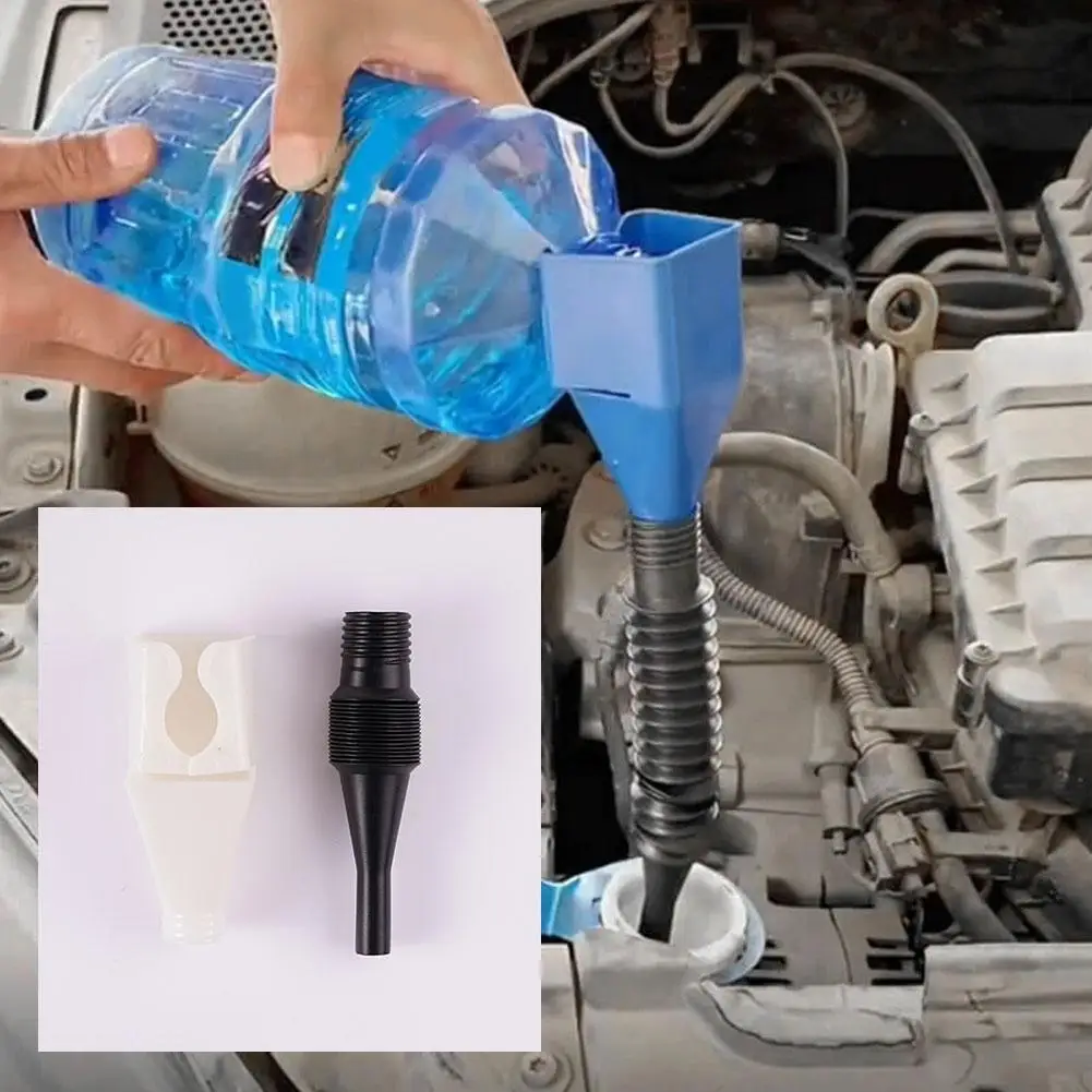 Car Refueling Multi-Function Longer Funnel Gasoline Engine Oil Additive Motorcycle Fueling Farm Machine Funnel Machine Auto