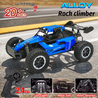 2WD 1:16 RC Off Road Cars 20KM/H With LED Lights Remote Control Car High Speed Drift Monster 2x2 Outdoor Truck for Kid Adult Toy