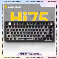 LEOBOG Hi75 Mechanical Keyboard Kits 81 Keys Hot-swappable RGB Backlit Wired Keyboard Gasket Customize PC Accessories Gifts