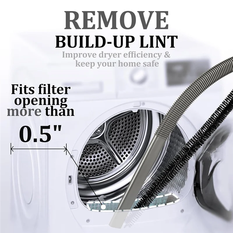 ยืดหยุ่นเครื่องเป่า Lint Removal เครื่องมือ Lint สูญญากาศสิ่งที่แนบมาสําหรับ Dyson Gen5 V15 V12 V11 V10 V8 V7 Vent ชุดทําความสะอาด-A58E