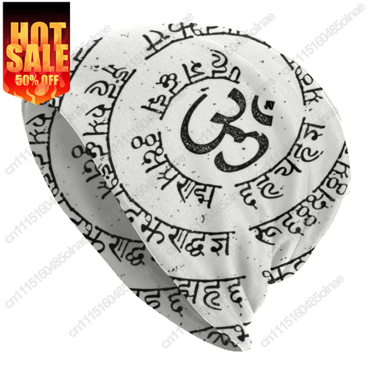 Sacred Geometry OM Mandala Skullies Beanies  Caps Winter Warm Knit Hat Yoga Meditation Spiritual Buddhism Aum Bonnet Hats