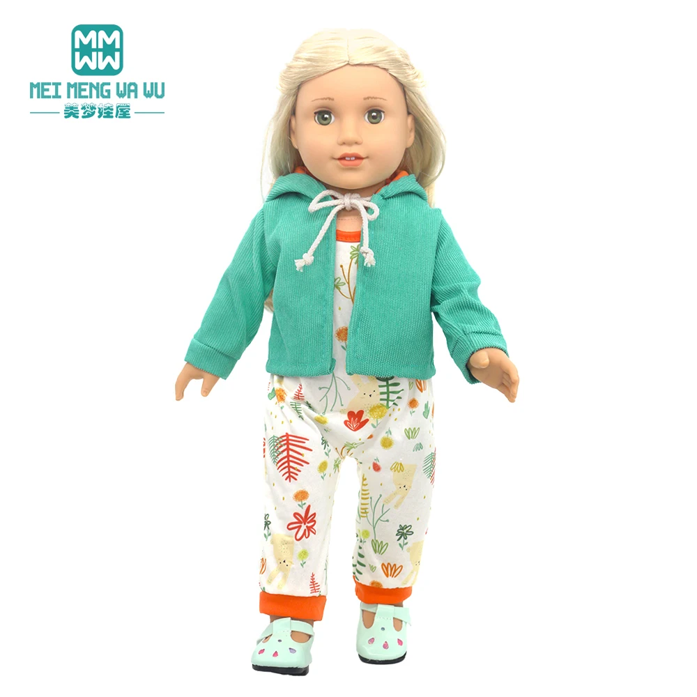Clothes for Dolls Fits 43CM Toys New Born Doll American doll Accessories Fashion Jackets, jeans, shoes