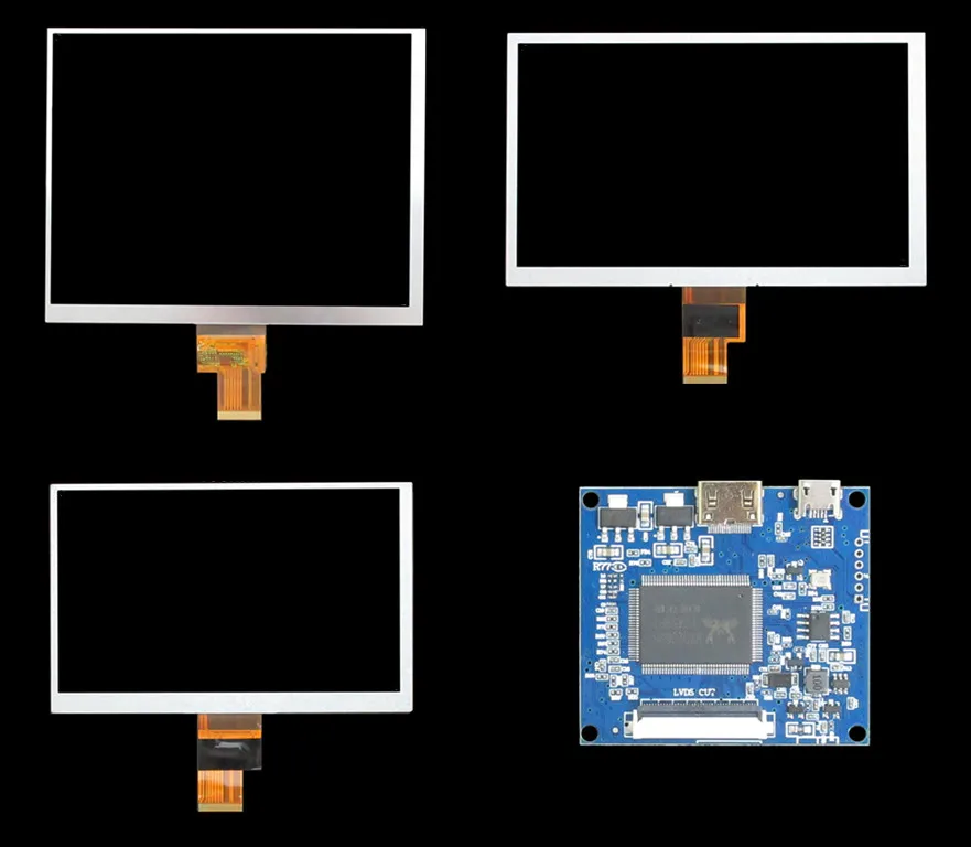 7/8 Inch LCD Display Screen Driver Control Board Mini HDMI-Compatible For Raspberry Pi TV Box Windows PC Monitor