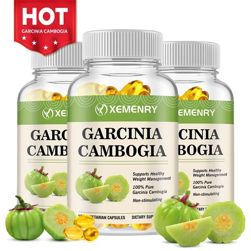 Cápsulas de Garcinia Cambogia pura, extracto de HCA concentrado al 60%, excelente capacidad de absorción, 120 cápsulas, suministro de 2 meses