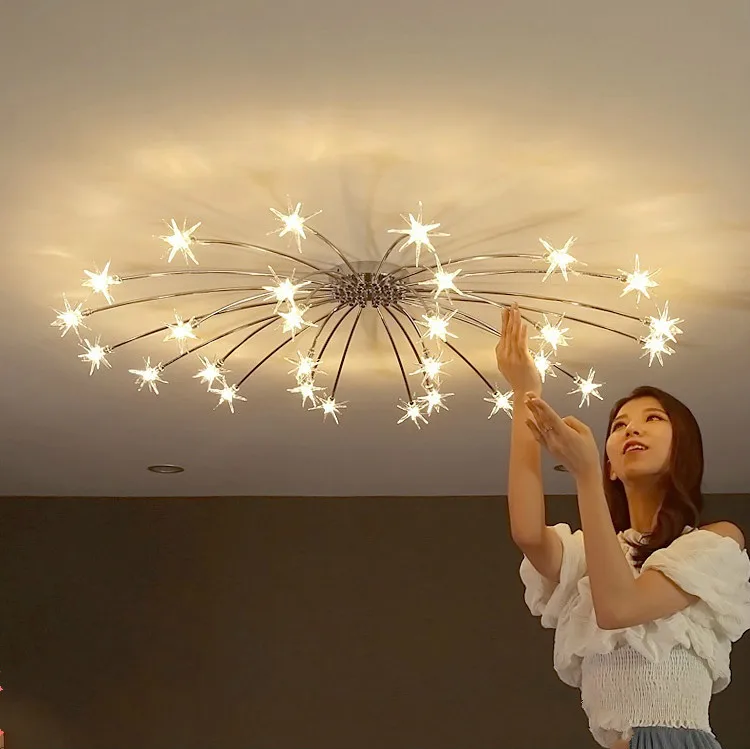 Art salon surface Led luminaire star ceiling light home Lighting Europe G4 Led Ceiling Lamp for kitchen Living Room Lamp fixture