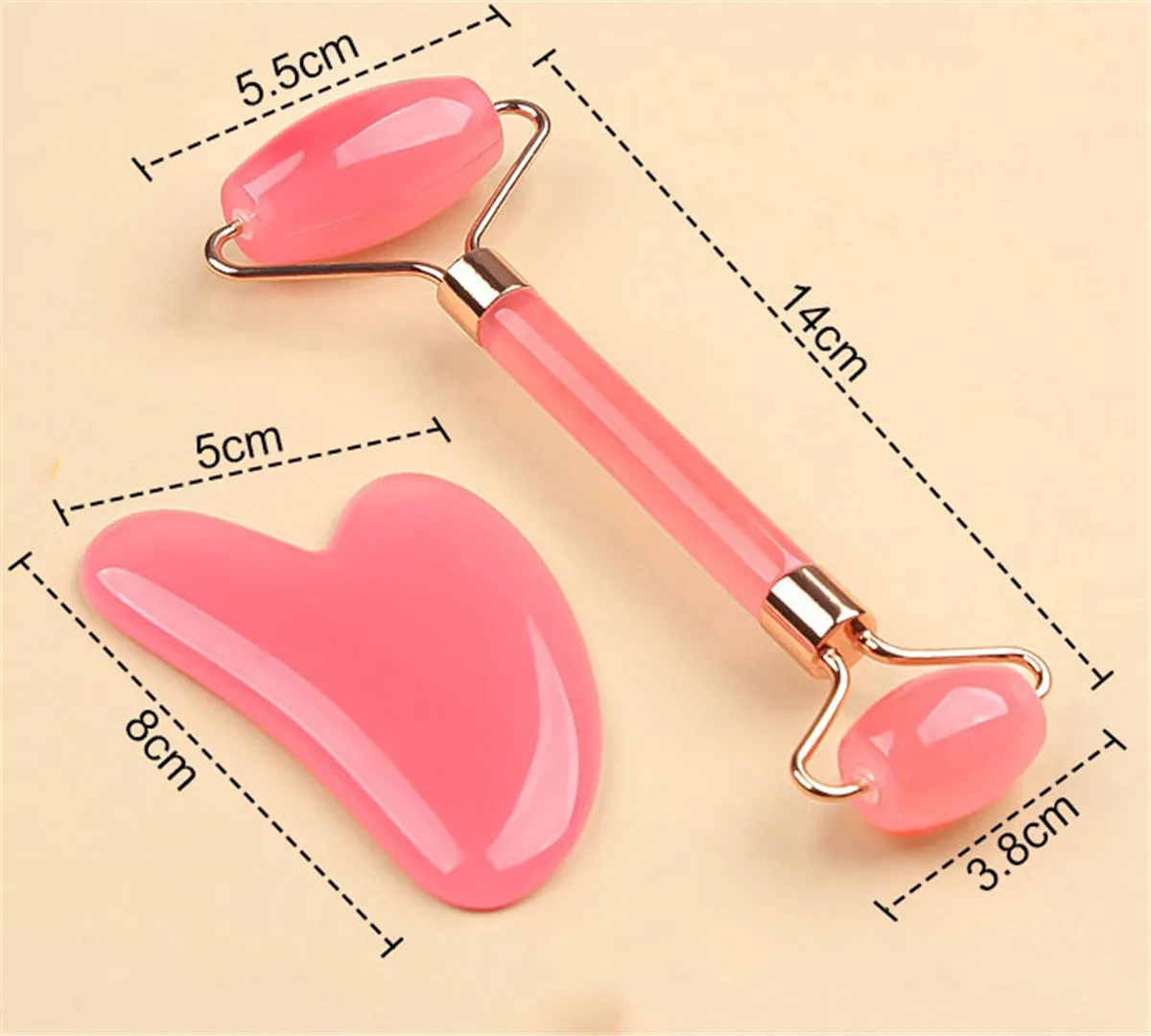 2개입 얼굴 마사지 롤러 괄사 보드 레진 스크래퍼 주름 제거 마사지 롤러, 얼굴 리프팅 바디 슬림 스킨 케어 도구