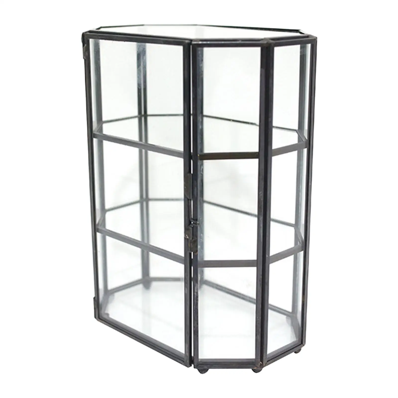 

Декоративная геометрическая стеклянная шкатулка для украшений: органайзер для колец, браслетов, серег, ожерелий и браслетов на ногу для стильной демонстрации