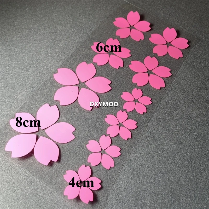 1Set Cherry Blossom Petal Waterproof Vinyl Sticker for Car Body Truck Rear Windshield Decor