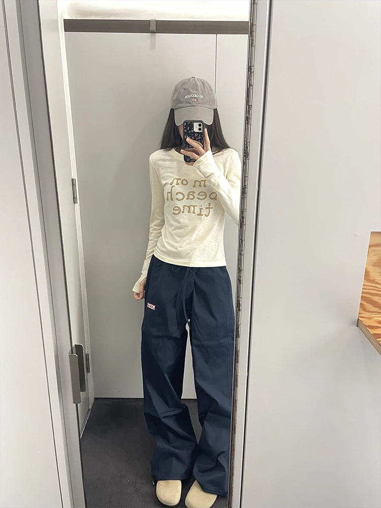 k Cherry Color Women's Long Sve T-irt oulder Colion colorSlimming Basis Inner Wear irt Upper Clothing