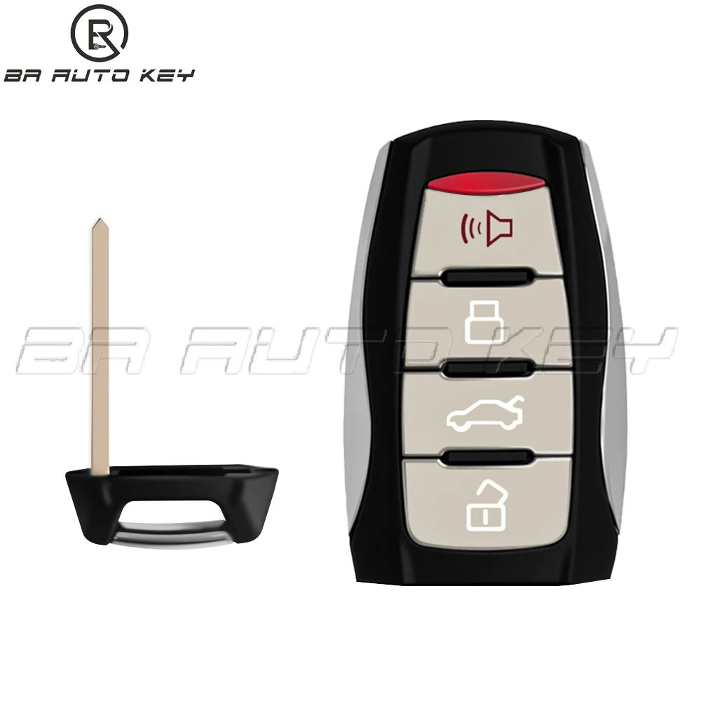 Fob Kunci Remote Mobil 4 Tombol untuk Great Wall Haval Jolion F7 F7X H2S H4 H6 2018 2019 2020 2021 433Mhz ID47/ID4A Chip
