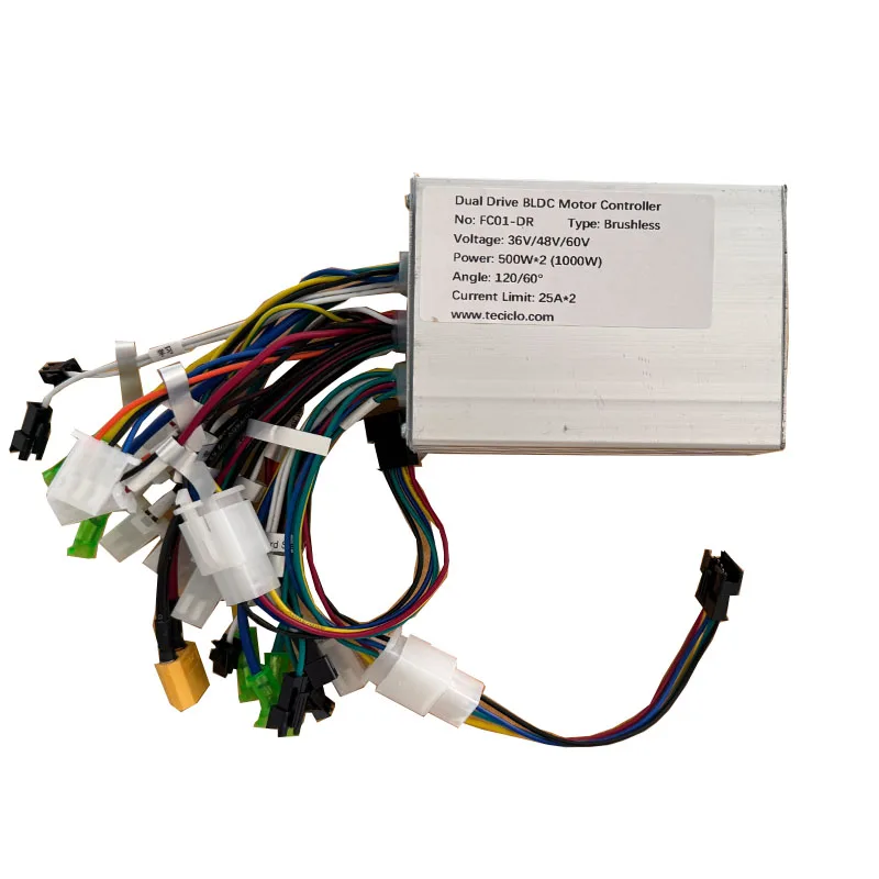 

DC 36V-60V 250W-500W Dual Drive Brushless Motor Controller Two Motor Controllers for Electric Scooter Ebike Tricycle