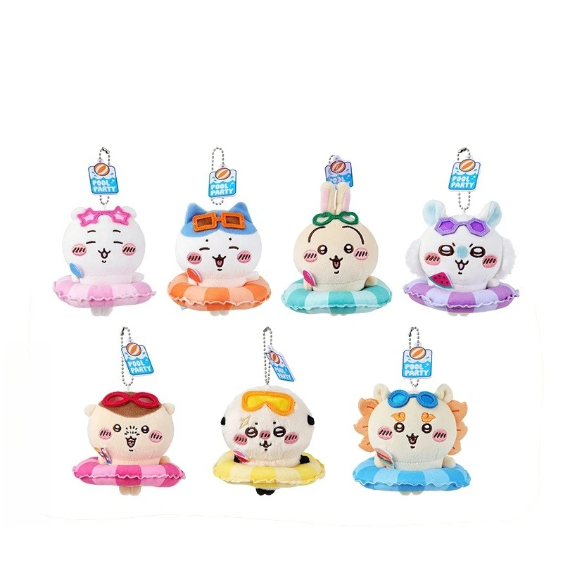

MINISO Chiikawa Plush Keychain Cute Kawaii Anime Merchandise Stuffed Doll Bag Charm Decor Co Branded Theme Collectible Gift