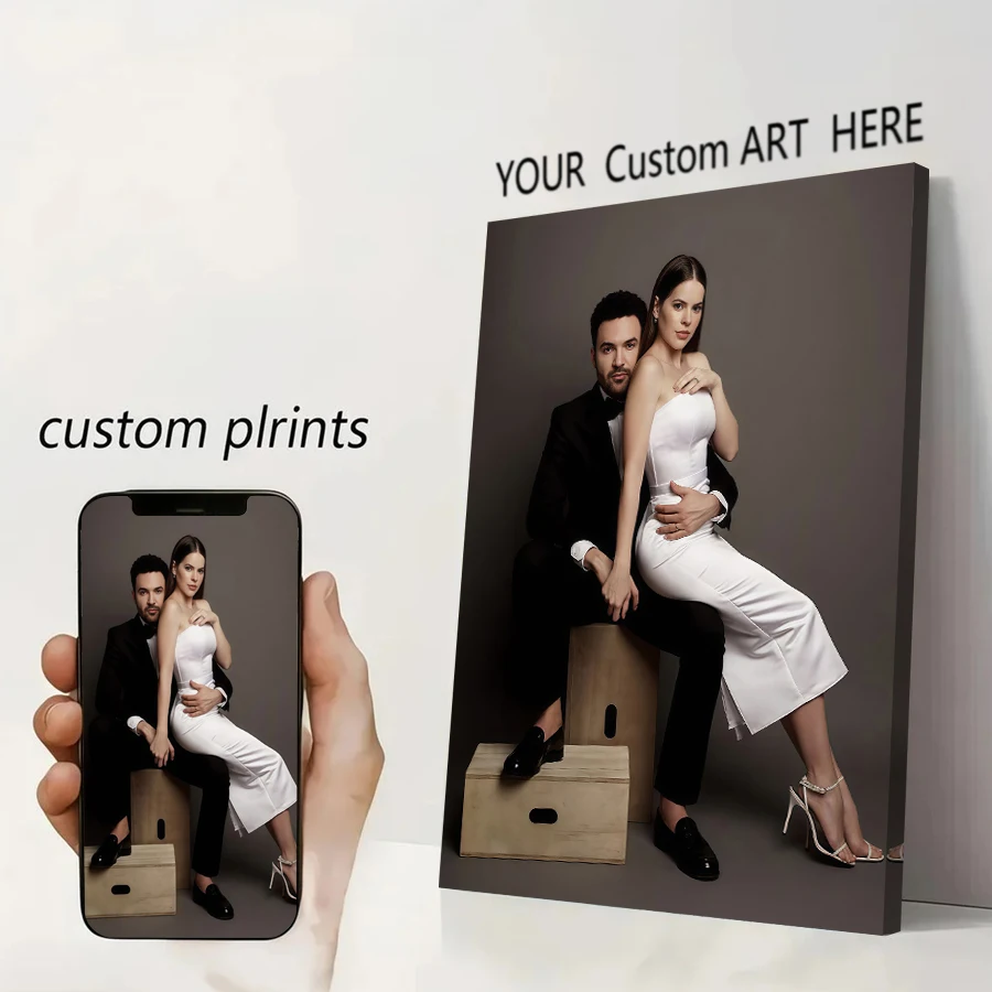 Custom Print Canvas Poster Anime Game Poster Painting By Your Photo Personal Gift Customize Figure Animal Pets Home Decor