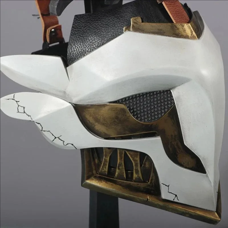 Juego tipo FRP LoL Arcane Ekko Wildfire, casco de Cosplay para adultos, máscara para fiesta de disfraces, máscaras de Carnaval de Halloween, accesorios mj:3