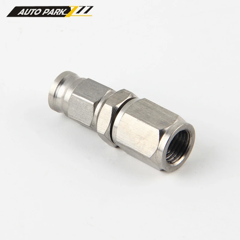 AN3 Hose Stainless Steel Straight Brake Swivel PTFE Hose Ends Female Fitting Adapter Car Engine Part