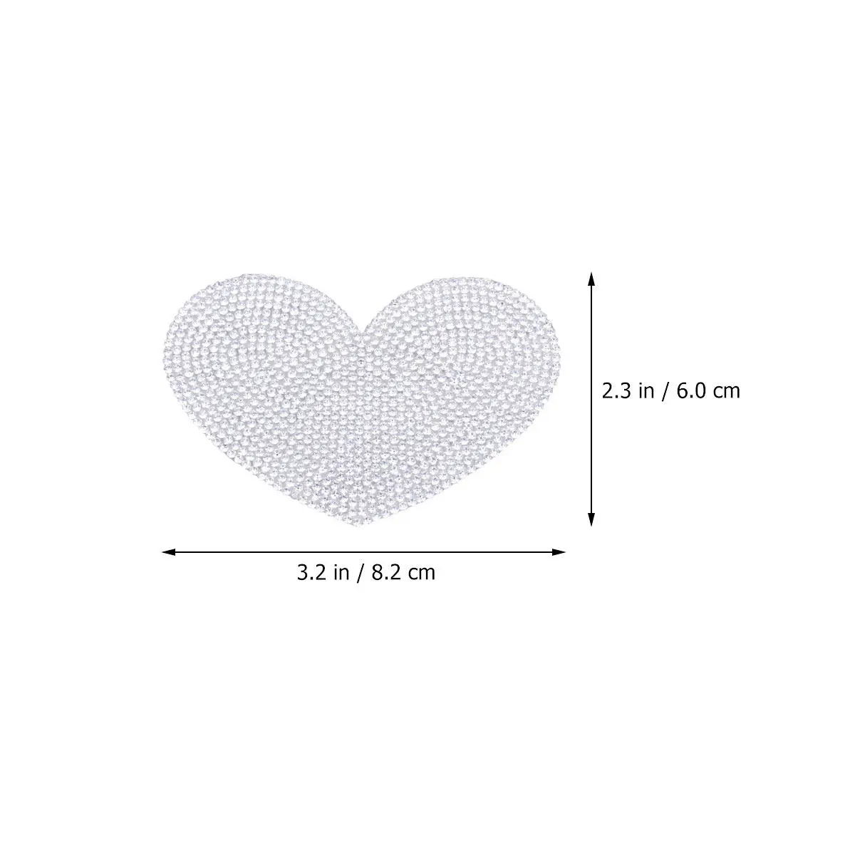 1Pcs Bling Heart Shaped Full Rhinestone Car Sticker Waterproof DIY Car Decal Window Bumper Auto Decoration Auto Stickers