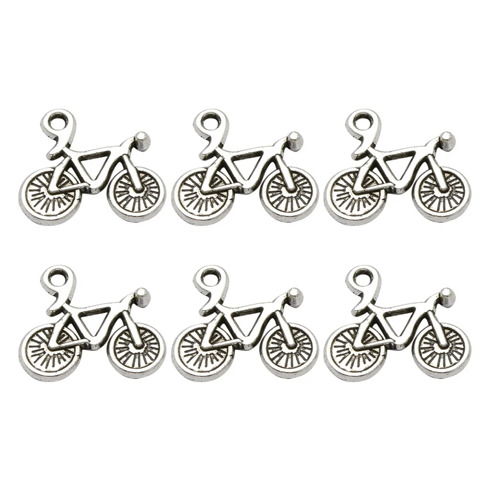 

50Pcs Alloy Bicycle Pendants DIY Charms for Jewelry Making Necklace Bracelet Scrapbooking Decorative Accessories