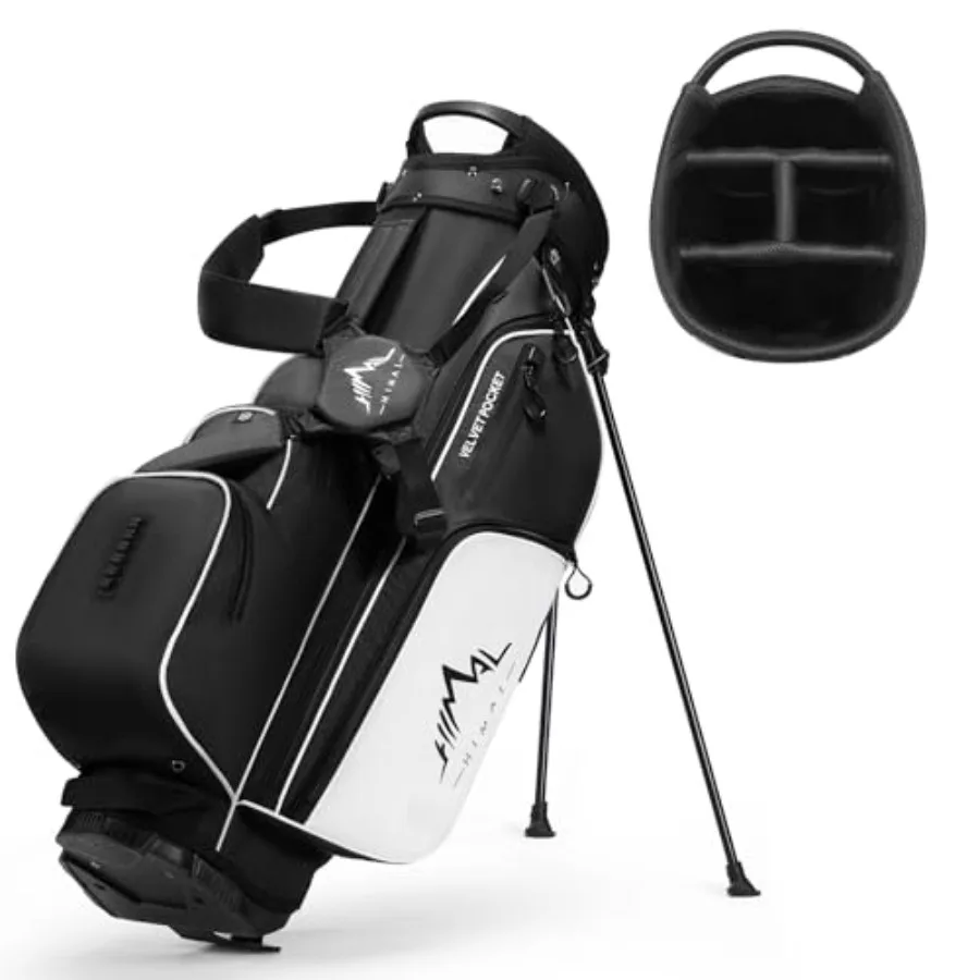Lightweight Golf Stand Bag with 4-Way Full Length Dividers, Durable Waterproof Golf Bag for Men and Women with Multiple Pockets
