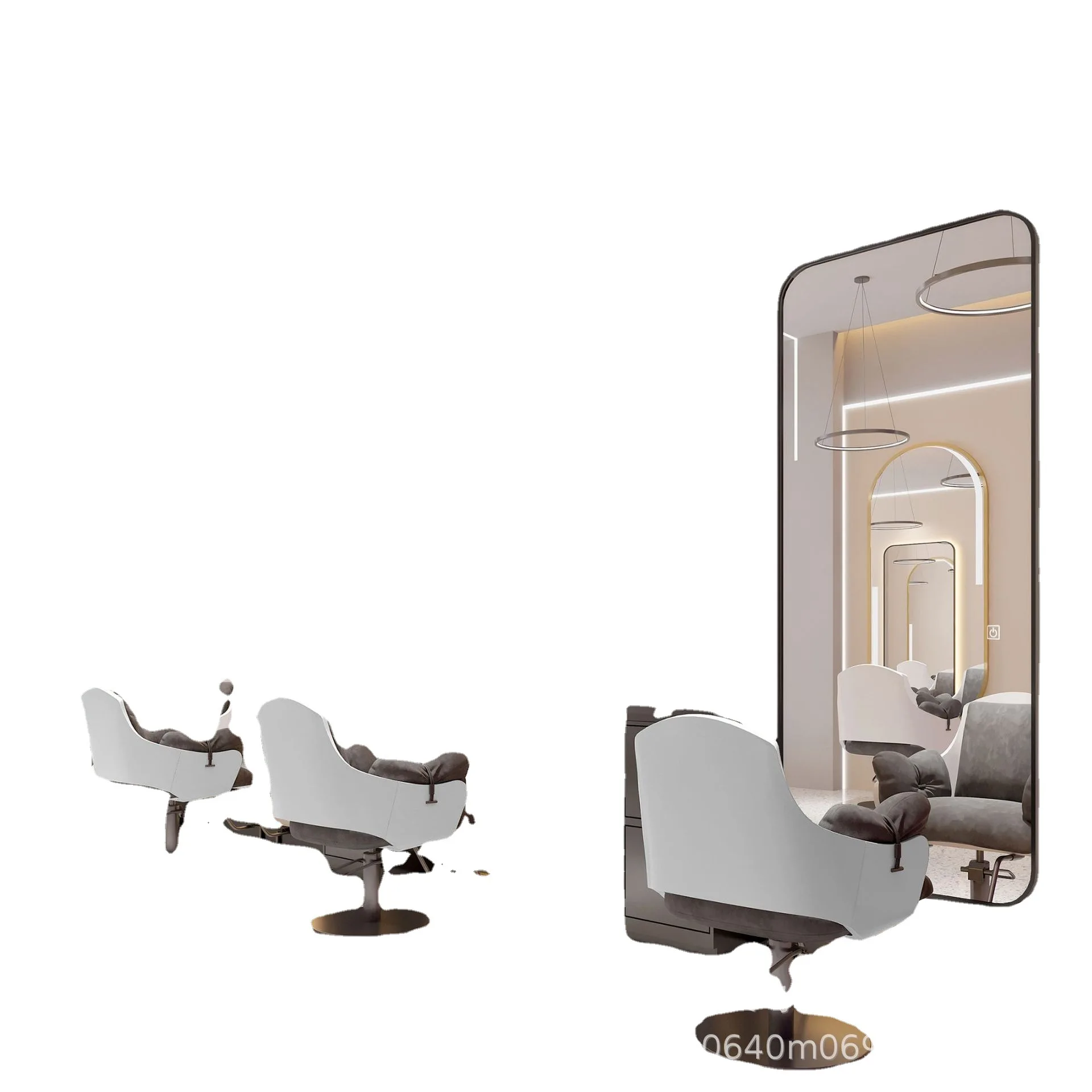 

Internet celebrity barber shop mirror table simple hair salon mirror hair salon
