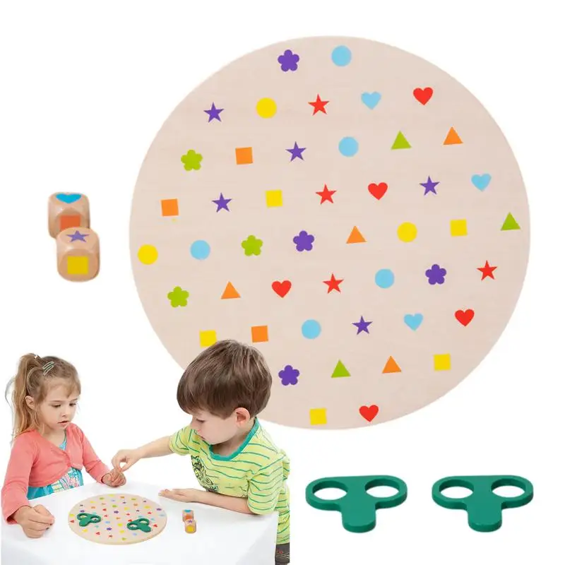 Shape Sorting And Matching Game Wooden Shape Color Sorting Puzzle Game Brain Teasers Educational Logic Toy Preschool Sensory Puz