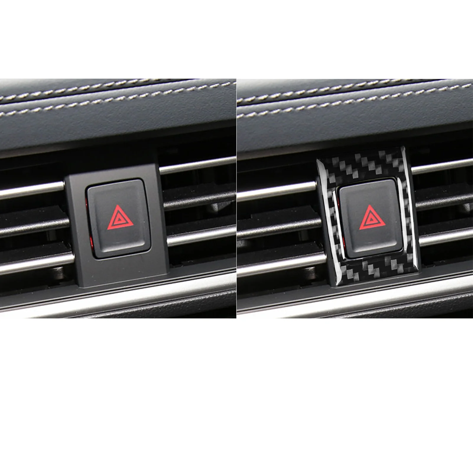 For Volkswagen Jetta 2019-2023 Real Carbon Fiber Sticker Centre warning light Panel Trim Cover Car inside decorative Accessories