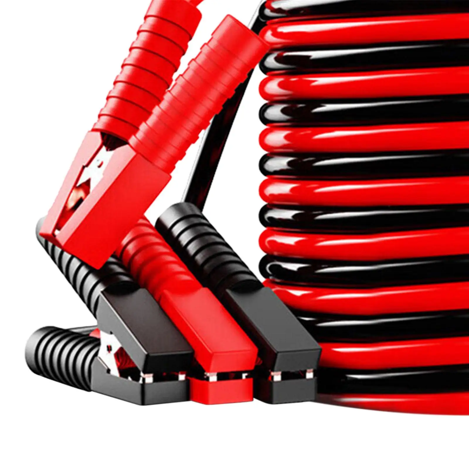 Heavy Duty Jumper Cables for Repair Shops Strong Clip Weather Resistant Easy to Operate Thick PVC Insulation Professional Clamps
