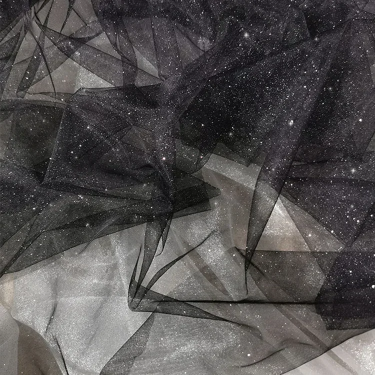 Hot Stamping Powder Coating Sparkling Mesh Sewing Fluffy Skirt DIY Shooting Decoration Wedding Background Designer Fabric