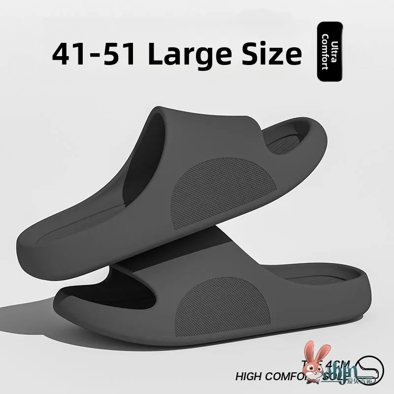 

Large Size Men's Slippers Indoor Home Use Bath Room Anti-Slip Silent Odorless Summer Flat Heel EVA Slippers for Daily Wear