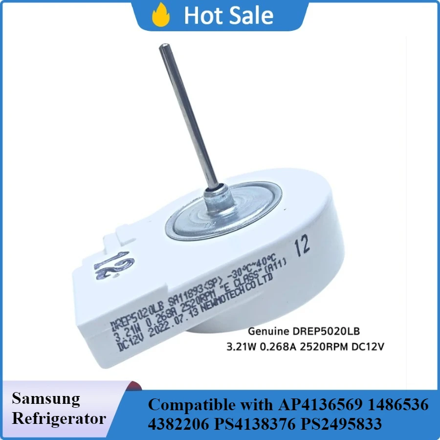

DA31-00146E BLDC Fan Motor for Samsung Refrigerator–DREP5 Motor–Compatible with AP4136569 1486536 4382206 PS4138376 PS2495833