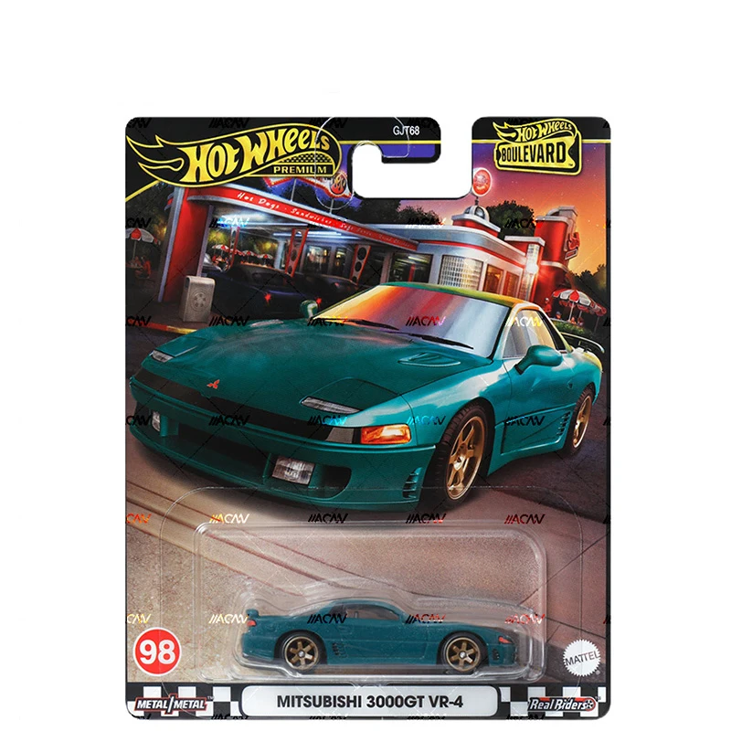 Hot Wheels 2024 Boulevard 20 Series Car Models Alloy Nissan Gtr32 Fiat 500d 3000gt Car Model Room Ornament Collection Boy Gift