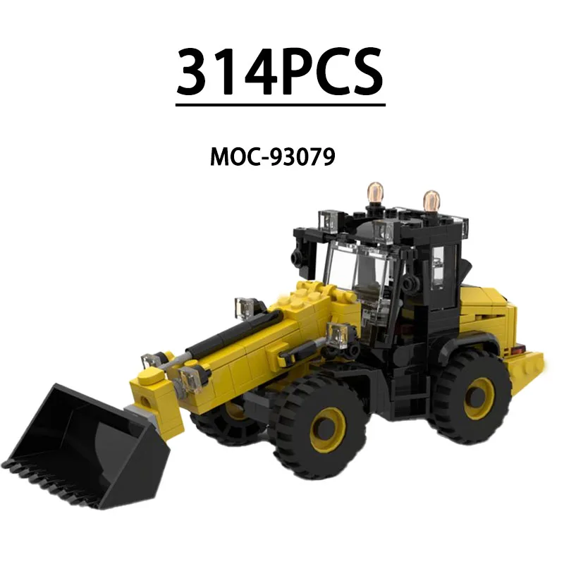 

MOC-93079 Building Block Telescopic Loader Excavator Model 314 Pieces Children Educational Birthday Christmas New Year Toy Gift