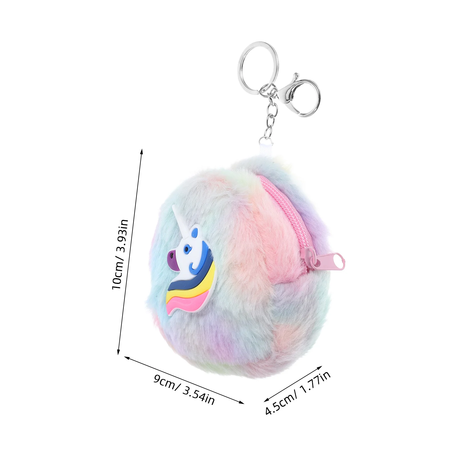 Unicorn Coin Purse Cartoon Zipper Small Wallet for Women Girls Coin Holder Change Pouch Lightweight Keychain Cash Bag #3