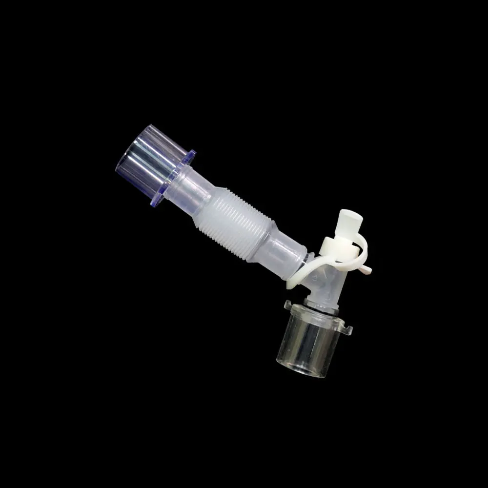 15MM Connector Anesthesia extension tube,Disposable Anesthesia Breathing Circuit,Thread Extension Tube,L-shaped Rotary Joint