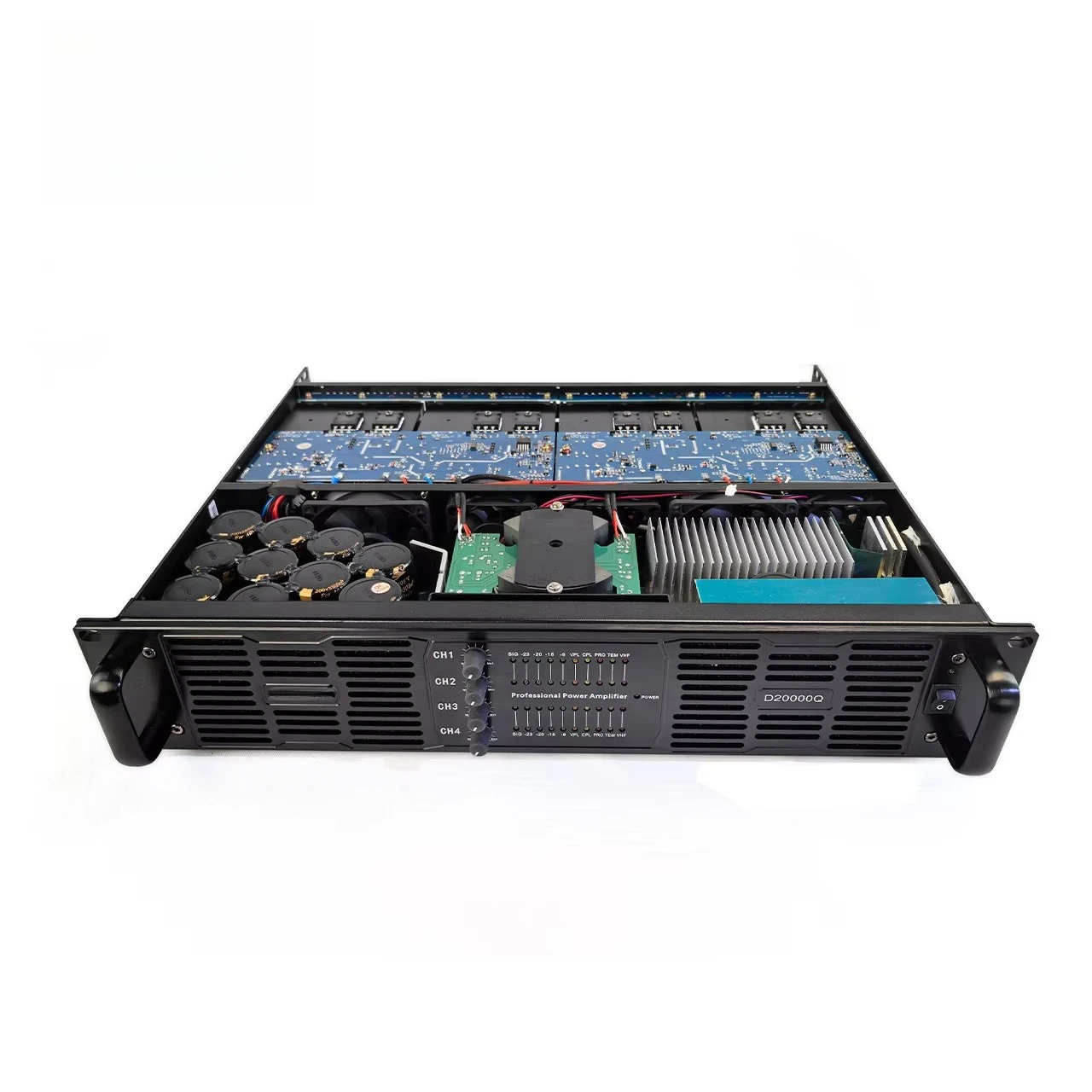 D20000Q ASCSONIC Audio 4 Channels 8000 Watt Professional Audio Amplifier for Concert