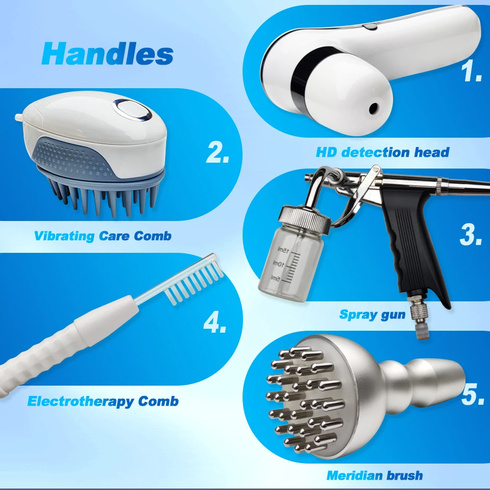 2025 NEW Hair Loss Treatment Growth 2 HD Detector Heads Scalp Analysis Device Hair Analyzer Machine for Hair Loss Scalp Massager