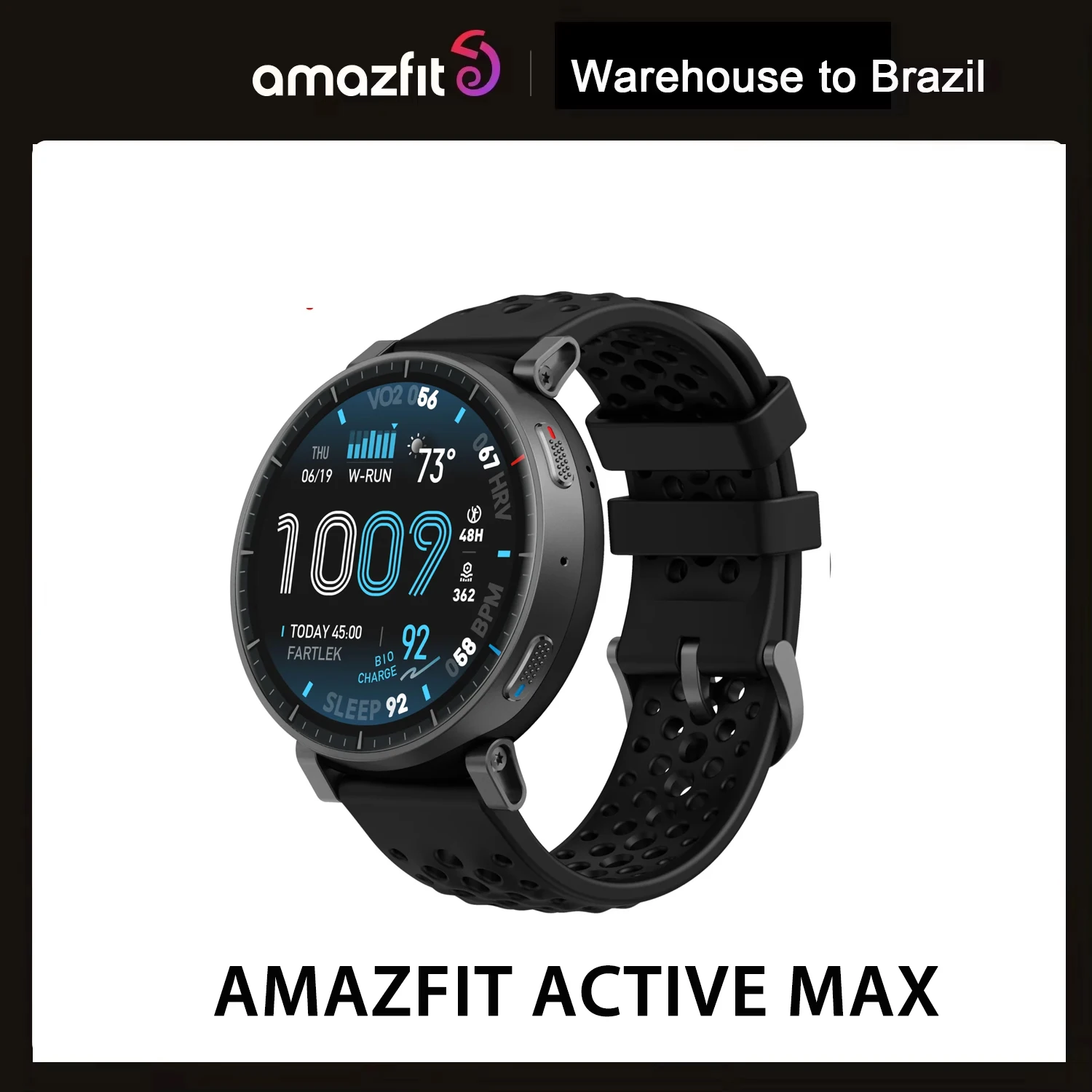 Relógio inteligente Novo Smartwatch Amazfit Active Max 2026 para Telefones Android e iOS