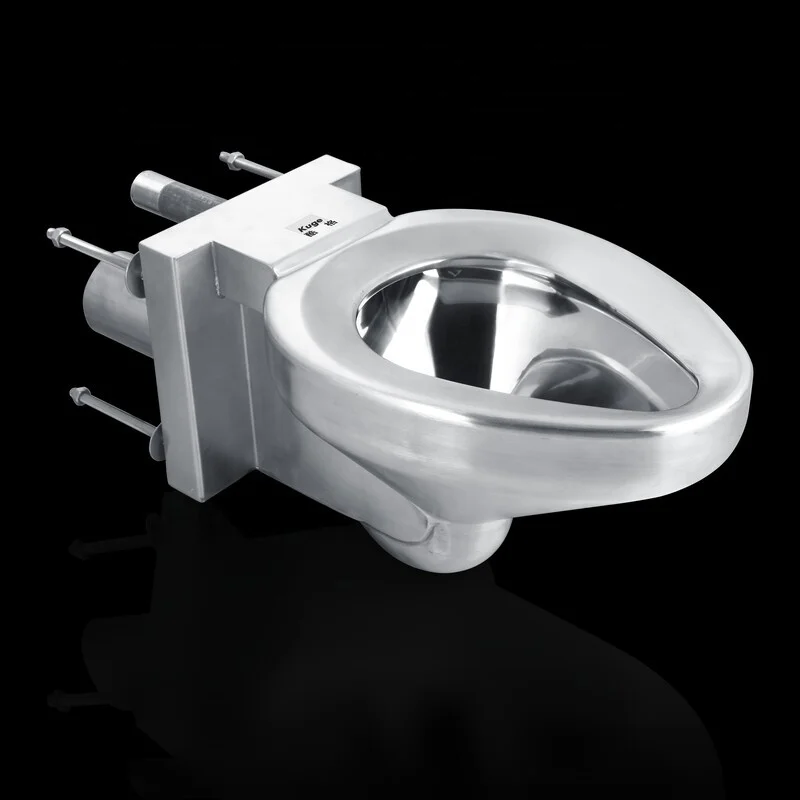 

Customized wall mounted anti damage stainless steel toilet for prison cells, used by security departments