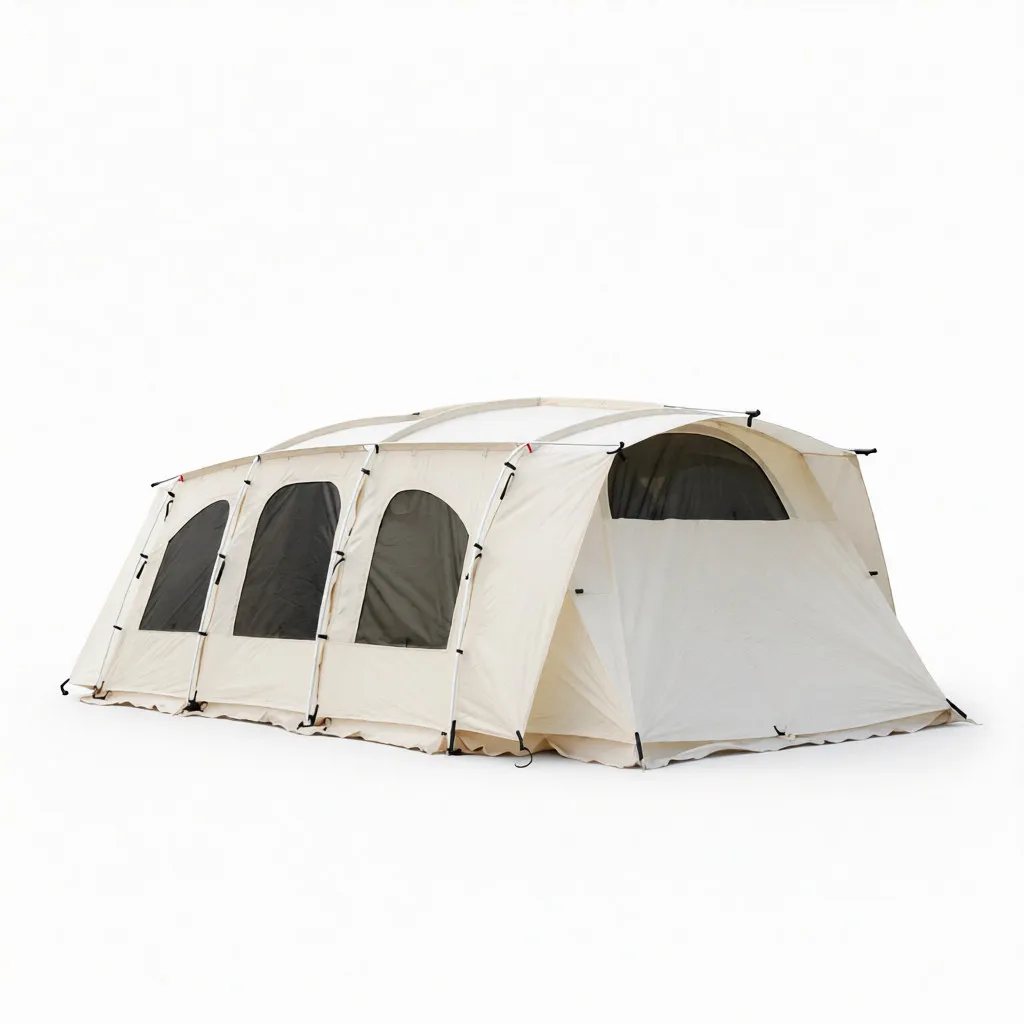 

Large Tunnel Camping Tent 4-6 Person Outdoor Waterproof Windproof Family Tent For Hiking Travel 4 Season