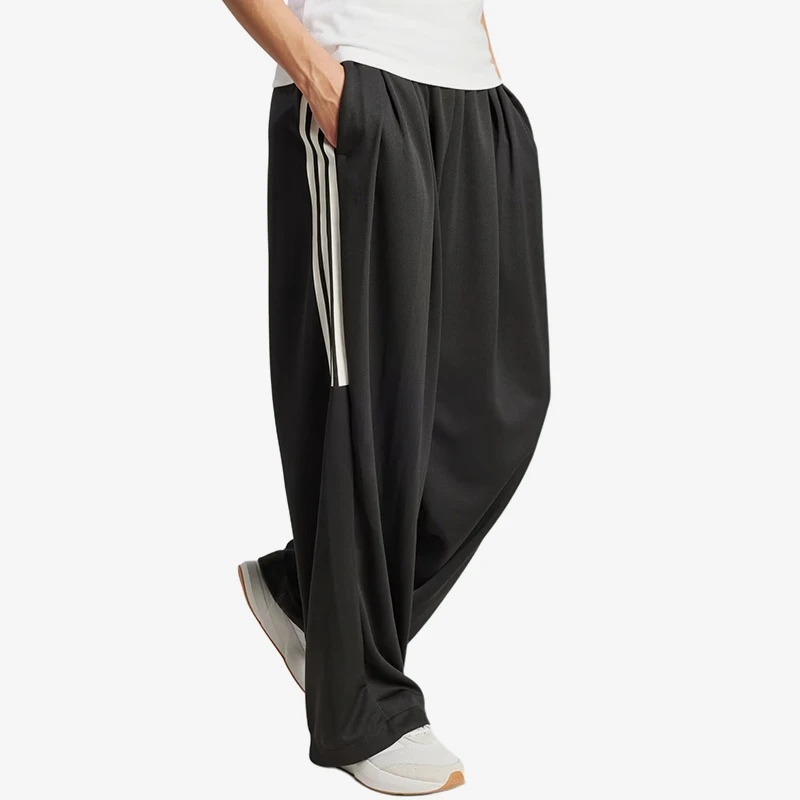 Adidas genuine pleated wide leg loose knit sports pants sports pants JL7646