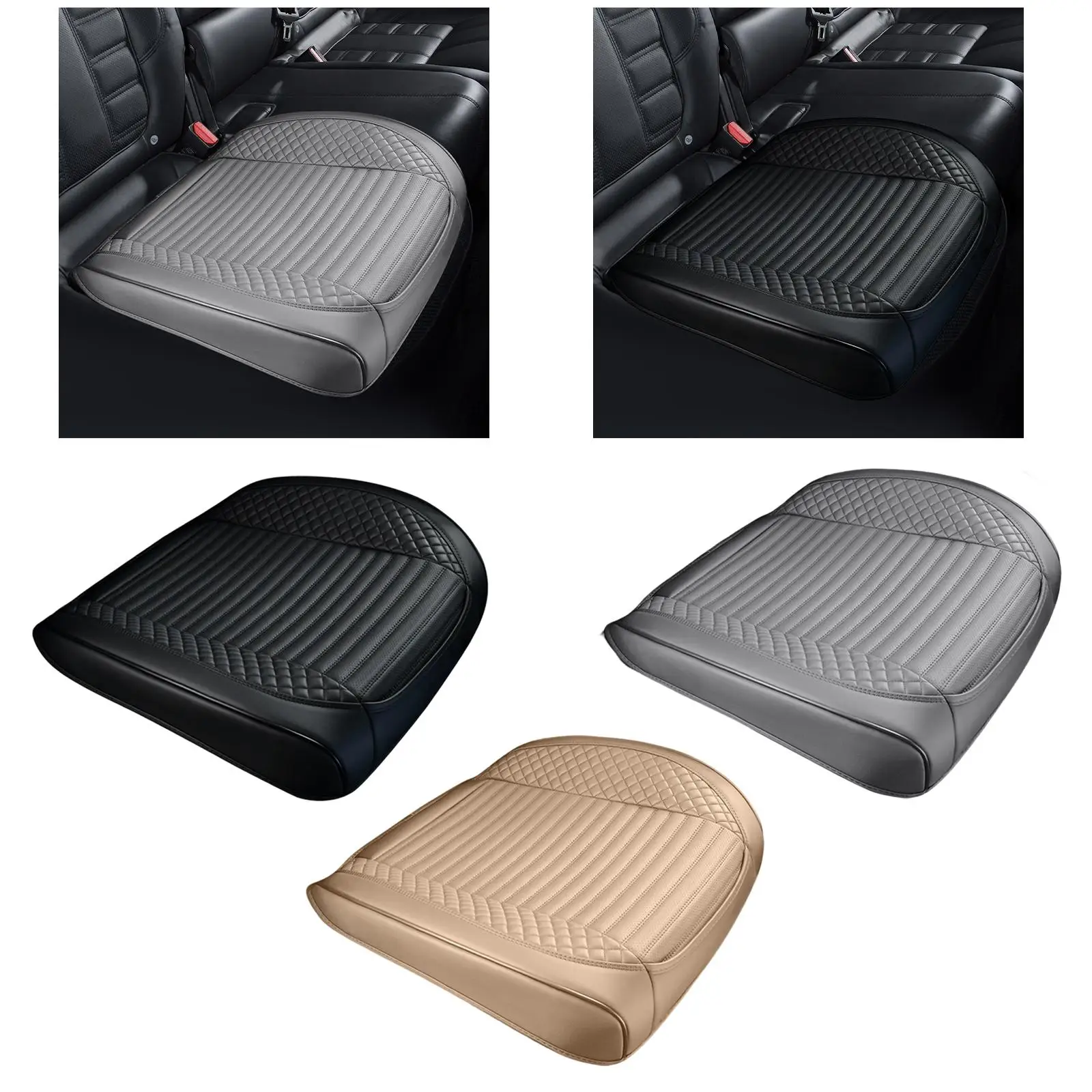 

Universal Auto Seat Cushion Pad Sponge Car Seat Cover with Pocket Non Slip Protection Mat for Car Interior Replacement