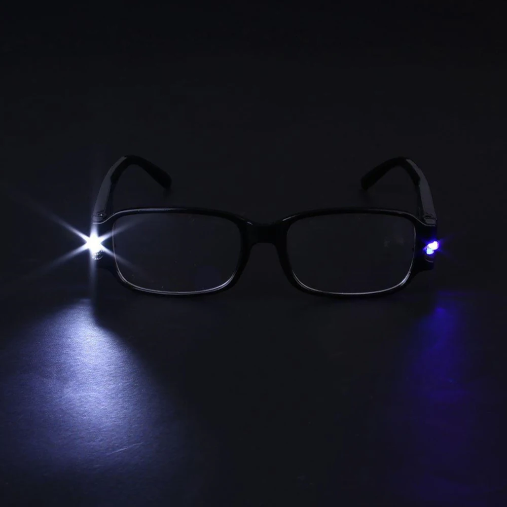 Multi Strength Reading Glasses LED Man Woman Unisex Eyeglasses Spectacle Diopter Magnifier Light Up Night Presbyopic Glasses