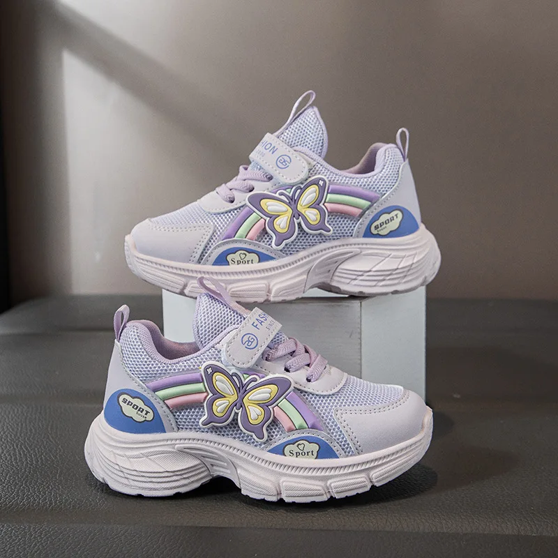 

Осень 2024, новые кроссовки для девочек, модные повседневные универсальные стильные кроссовки с мягкой подошвой в стиле бабочки для студентов, повседневные кроссовки