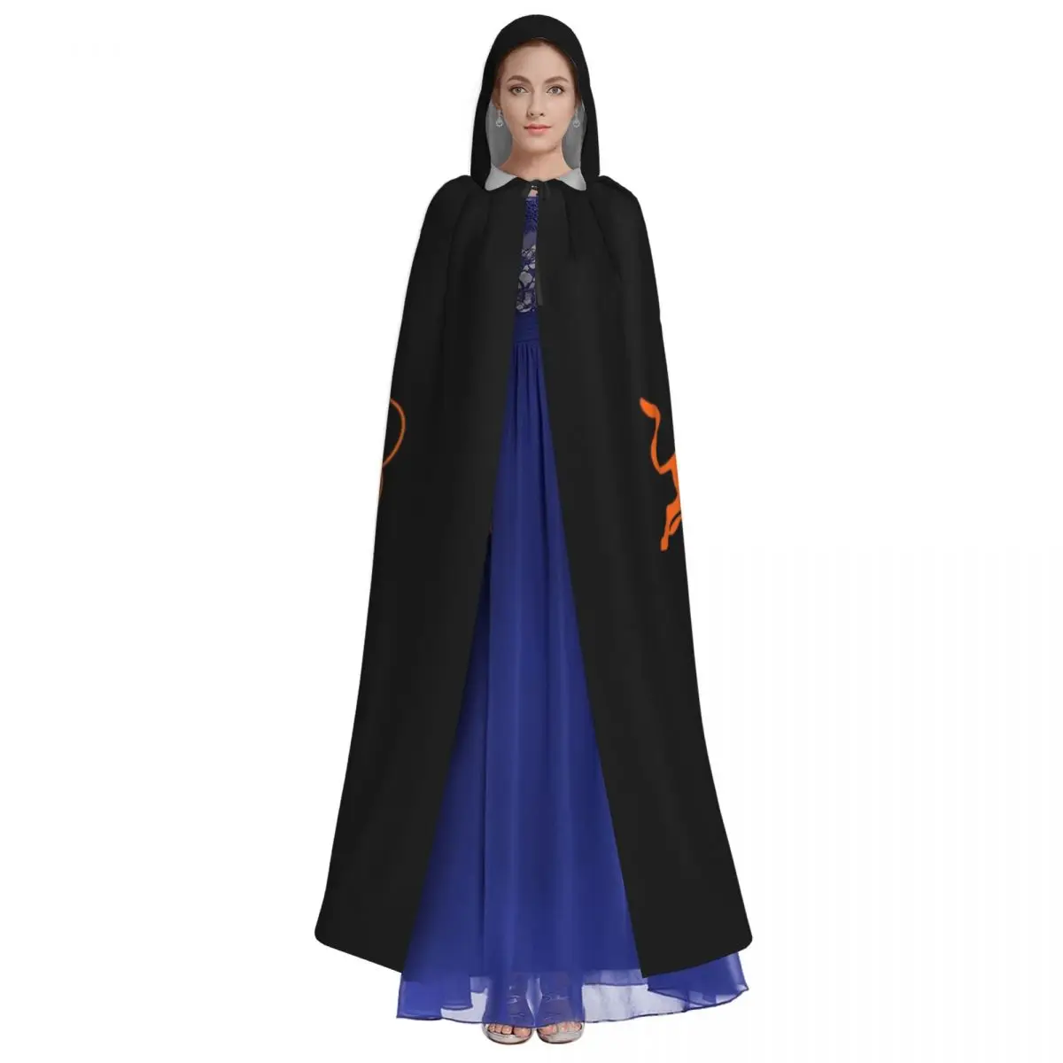 Love 33 Long Hooded Cloak Witch Medieval Costume Cosplay Cape HalloweenCoat Adult Unisex - view 4