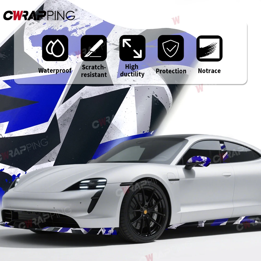 

Car Camouflage Vinyl Wrap Self-adhesive Bubble Free Waterproof Car Laptop Motorcycle Exterior DIY Decal Protection Decoration