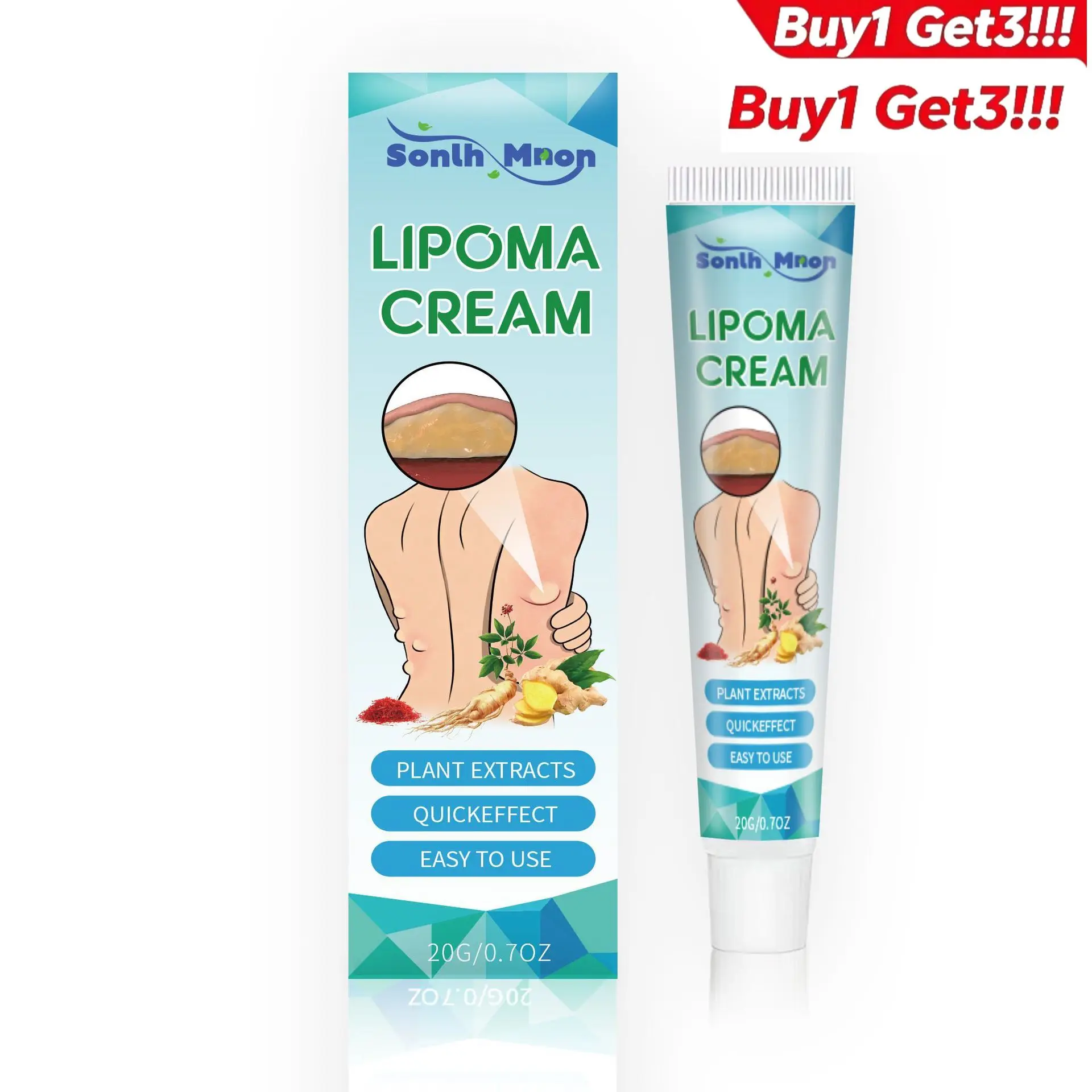 

Buy 1 Get 3 Mild Body Skin Care Ointment Gentle Formula Moisturizing Skin Care Refreshing Non-Greasy Texture