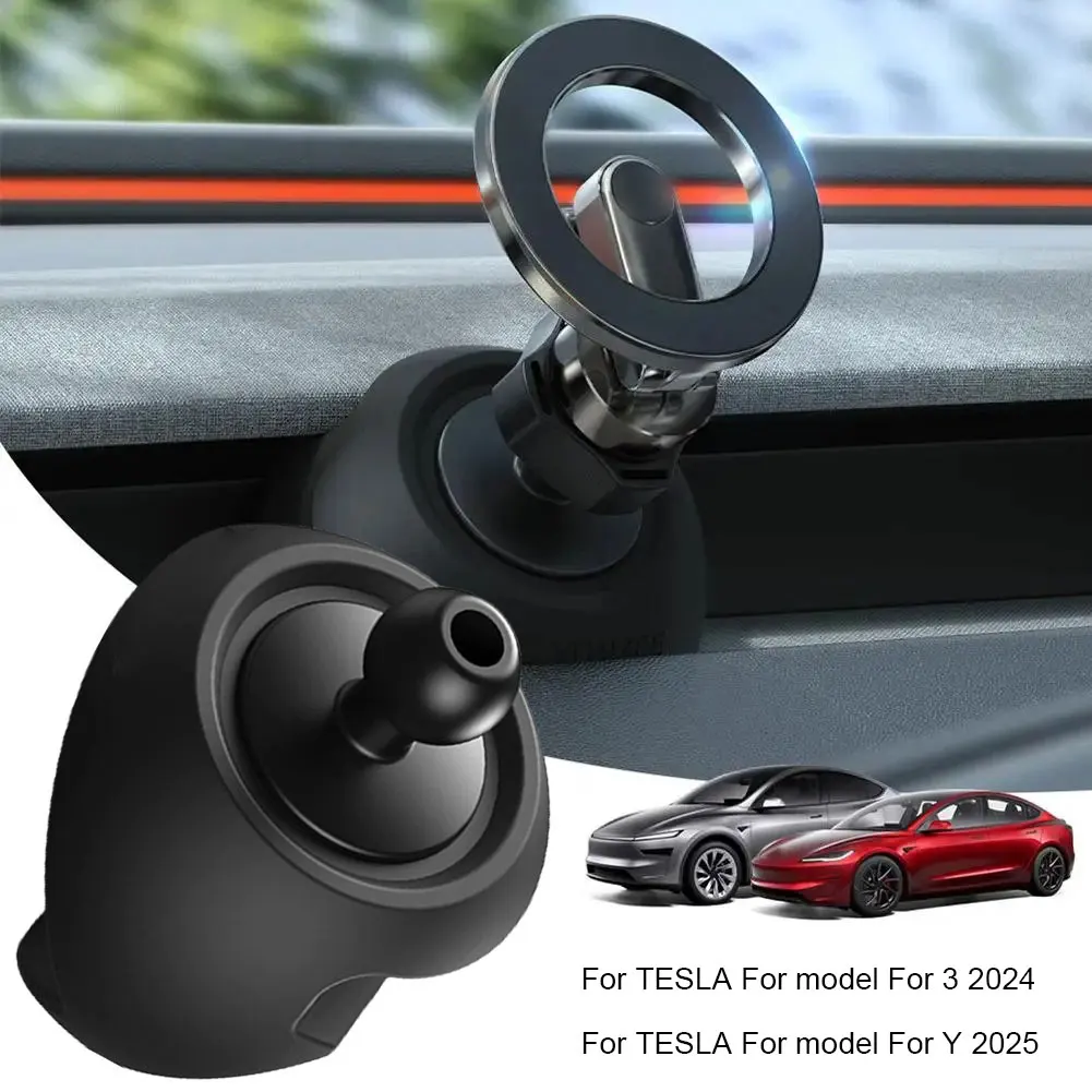 For Tesla For Model For 3 For Y New Version Mobile Phone Car Holder Car Interior Accessories Black Car Phone Holder